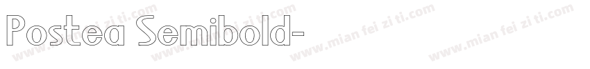 Postea Semibold字体转换